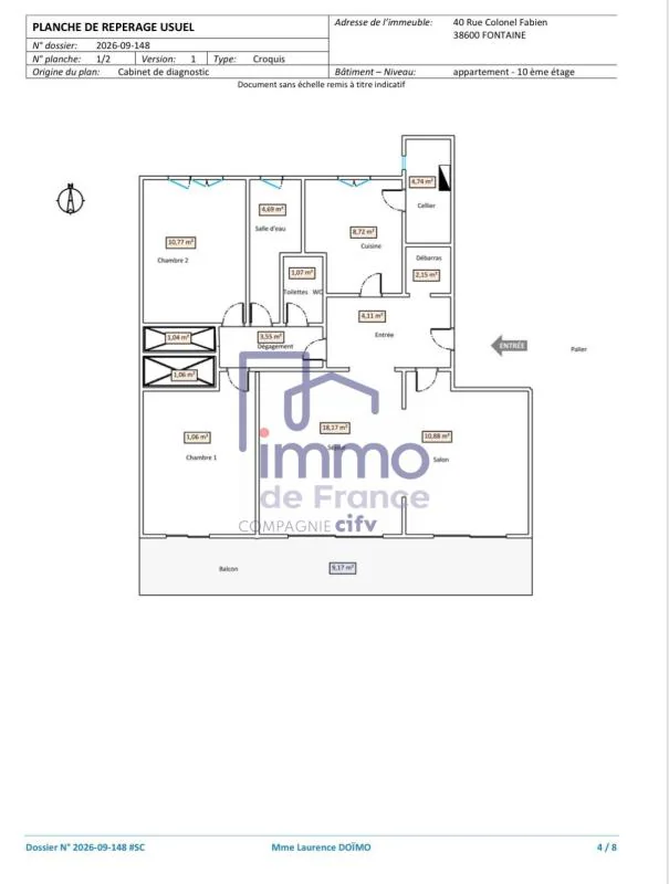 Appartement 4 pièces à vendre à Fontaine (38600) - photo 14