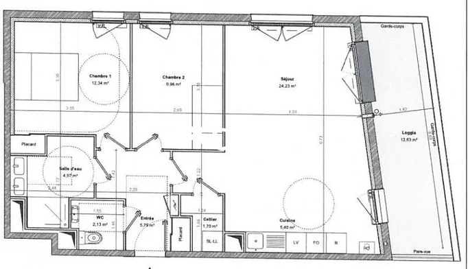 Appartement 3 pièces à louer à Saint-Nazaire (44600) - photo 10