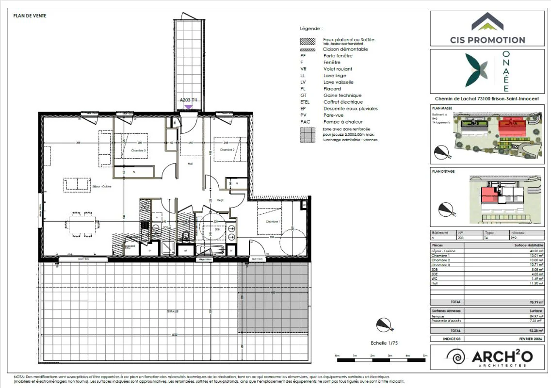 Appartement 4 pièces à vendre à Brison-Saint-Innocent (73100) - photo 3