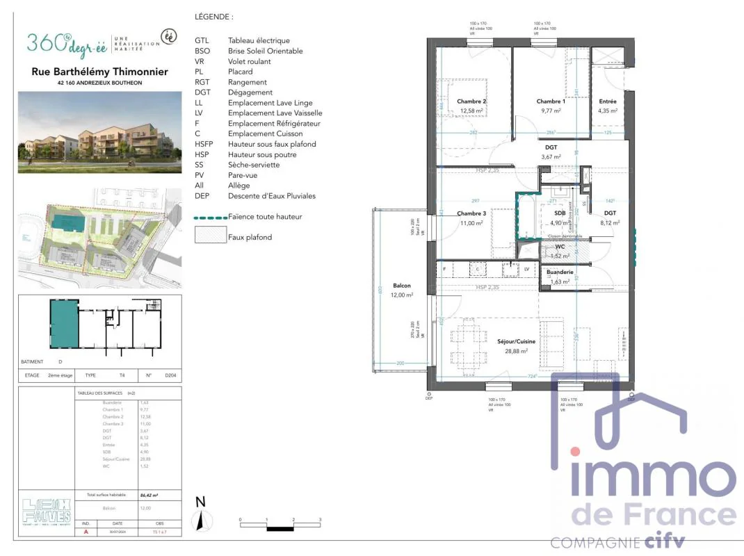 Appartement 4 pièces à vendre à Andrézieux-Bouthéon (42160) - photo 11