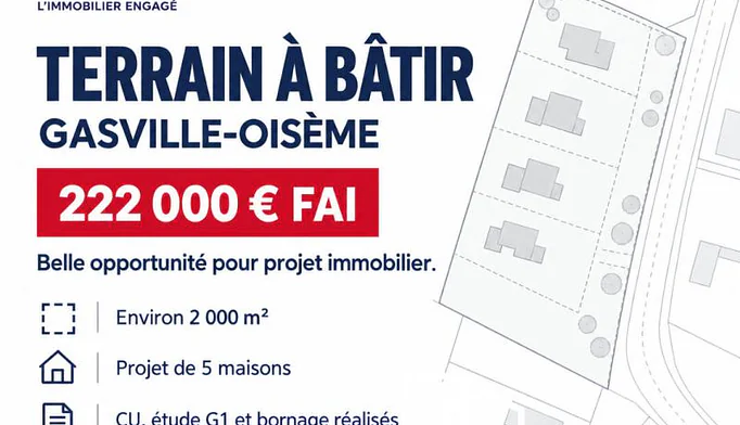 Terrain à vendre à Gasville-Oisème (28300) - photo 1