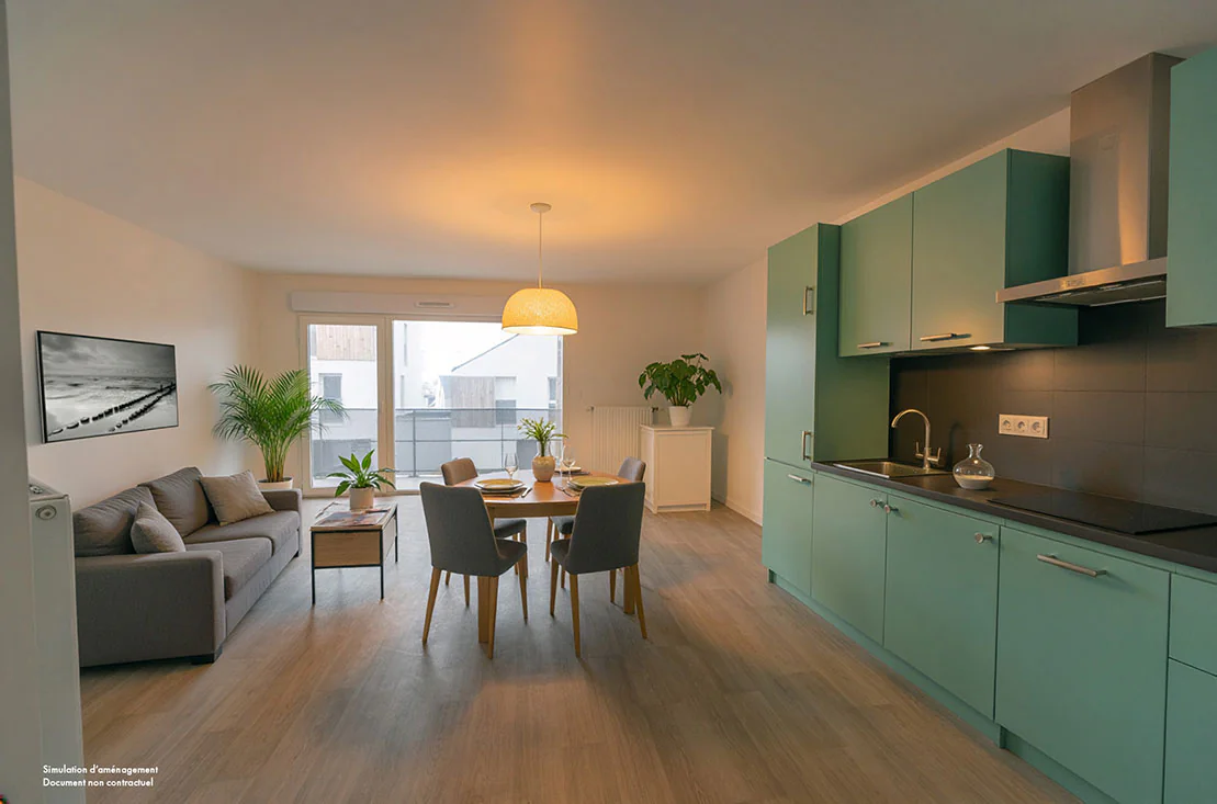 Appartement 3 pièces à vendre à Locmiquélic (56570) - photo 1