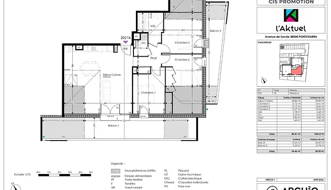 Appartement 4 pièces à vendre à Pontcharra (38530) - photo 3