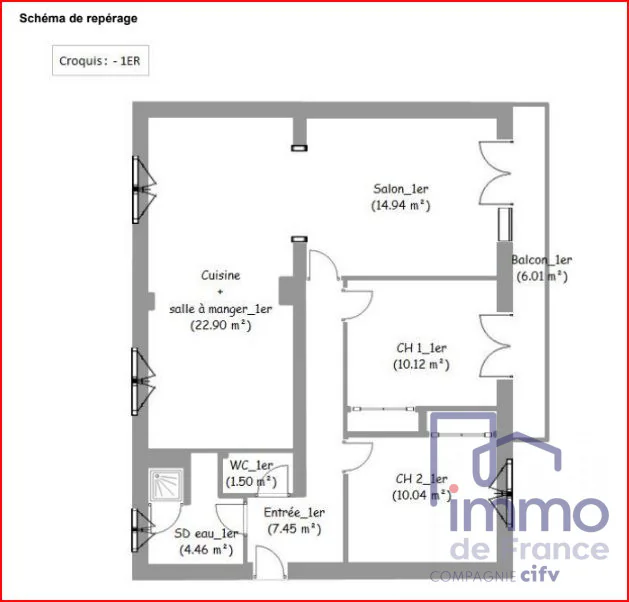 Appartement 3 pièces à vendre au Puy-en-Velay (43000) - photo 5