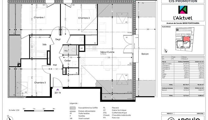 Appartement 4 pièces à vendre à Pontcharra (38530) - photo 2