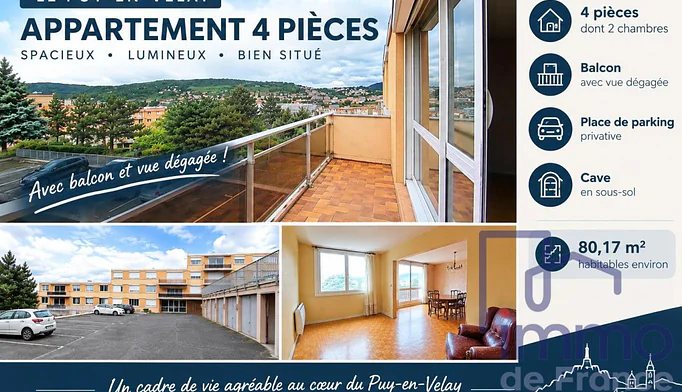 Appartement 4 pièces à vendre au Puy-en-Velay (43000) - photo 1