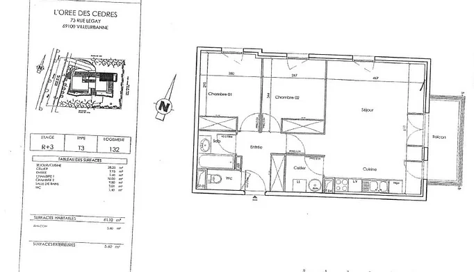 Appartement 3 pièces à louer à Villeurbanne (69100) - photo 8