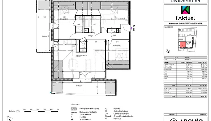 Appartement 4 pièces à vendre à Pontcharra (38530) - photo 2