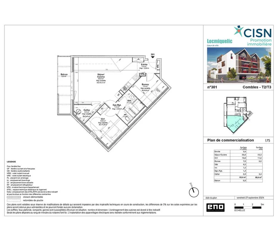Appartement 2 pièces à vendre à Locmiquélic (56570) - photo 4