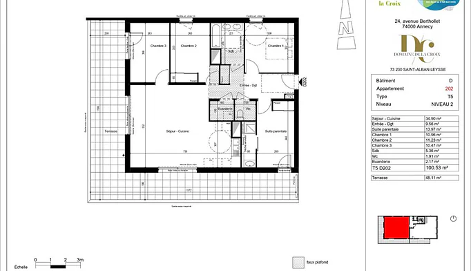 Appartement 5 pièces à vendre à Saint-Alban-Leysse (73230) - photo 3